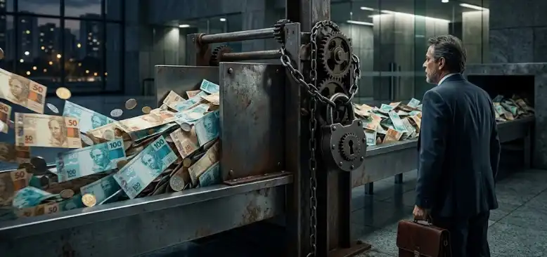 Trava Bancária e Recebíveis: Quando o banco sequestra o fluxo de caixa